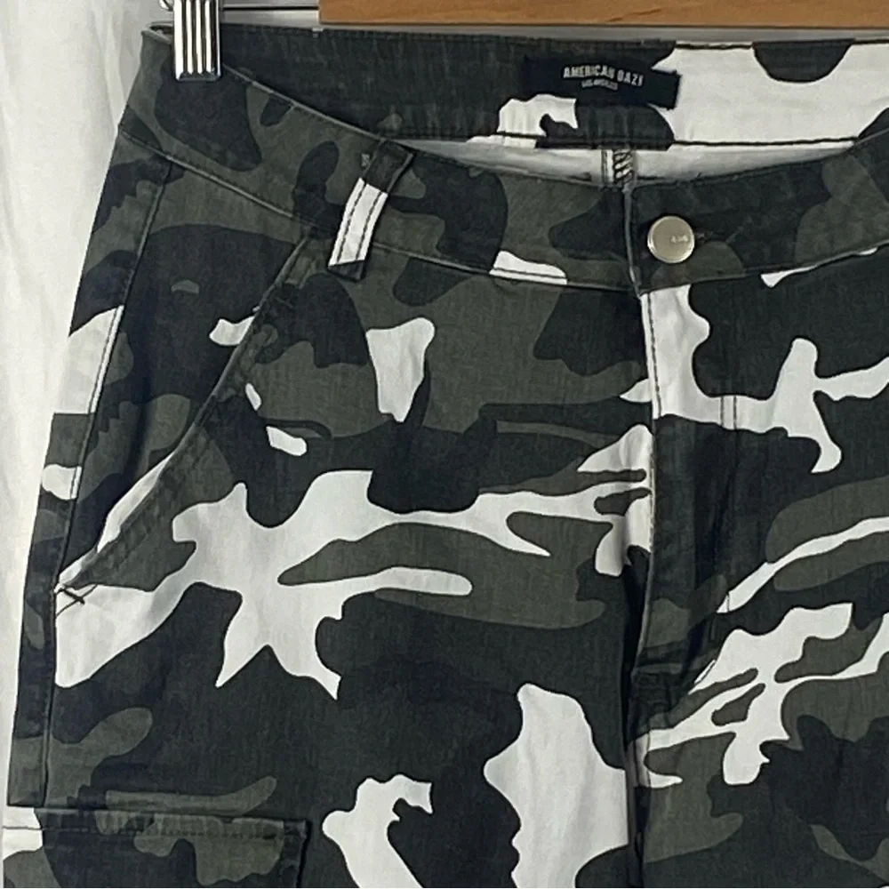 American Bazi Women’s Camouflage Cargo Joggers Pants Size Large - Picture 7 of 16